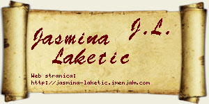 Jasmina Laketić vizit kartica